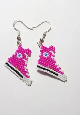 Orecchini Miyuki Converse Rosa