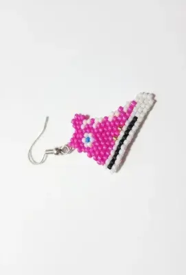 Orecchini Miyuki Converse Rosa